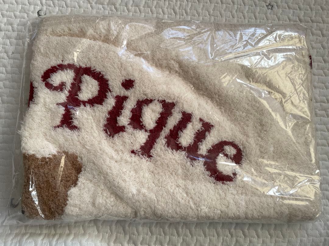 【新品】ジェラートピケ　HOLIDAYジェラートスノーベアジャガードブランケット