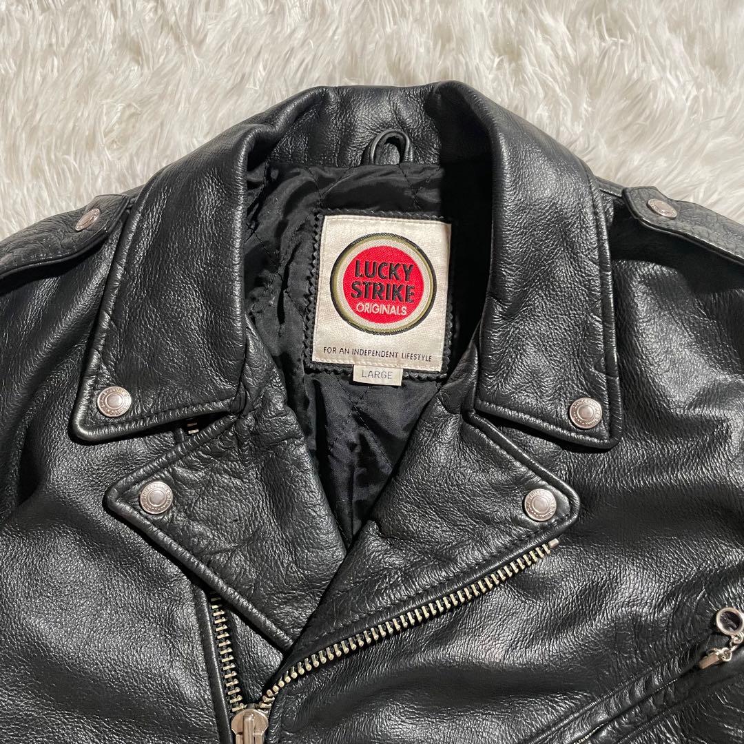 希少 ラッキーストライク ライダースJK LUCKY STRIKE Lサイズ