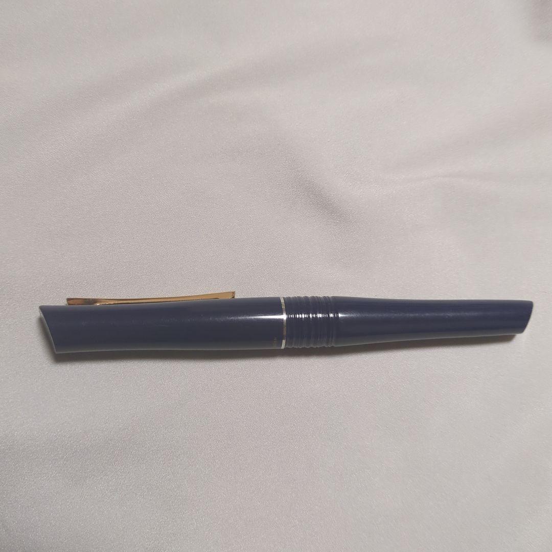パイロット 万年筆 バンブー BAMBOO ネイビー 希少14K585 刻印