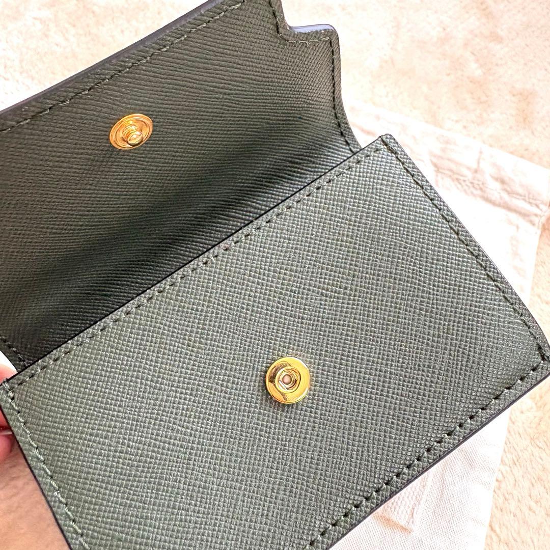 美品✨MARNIマルニ　サファイアーノ三つ折り財布 コンパクトミニ財布