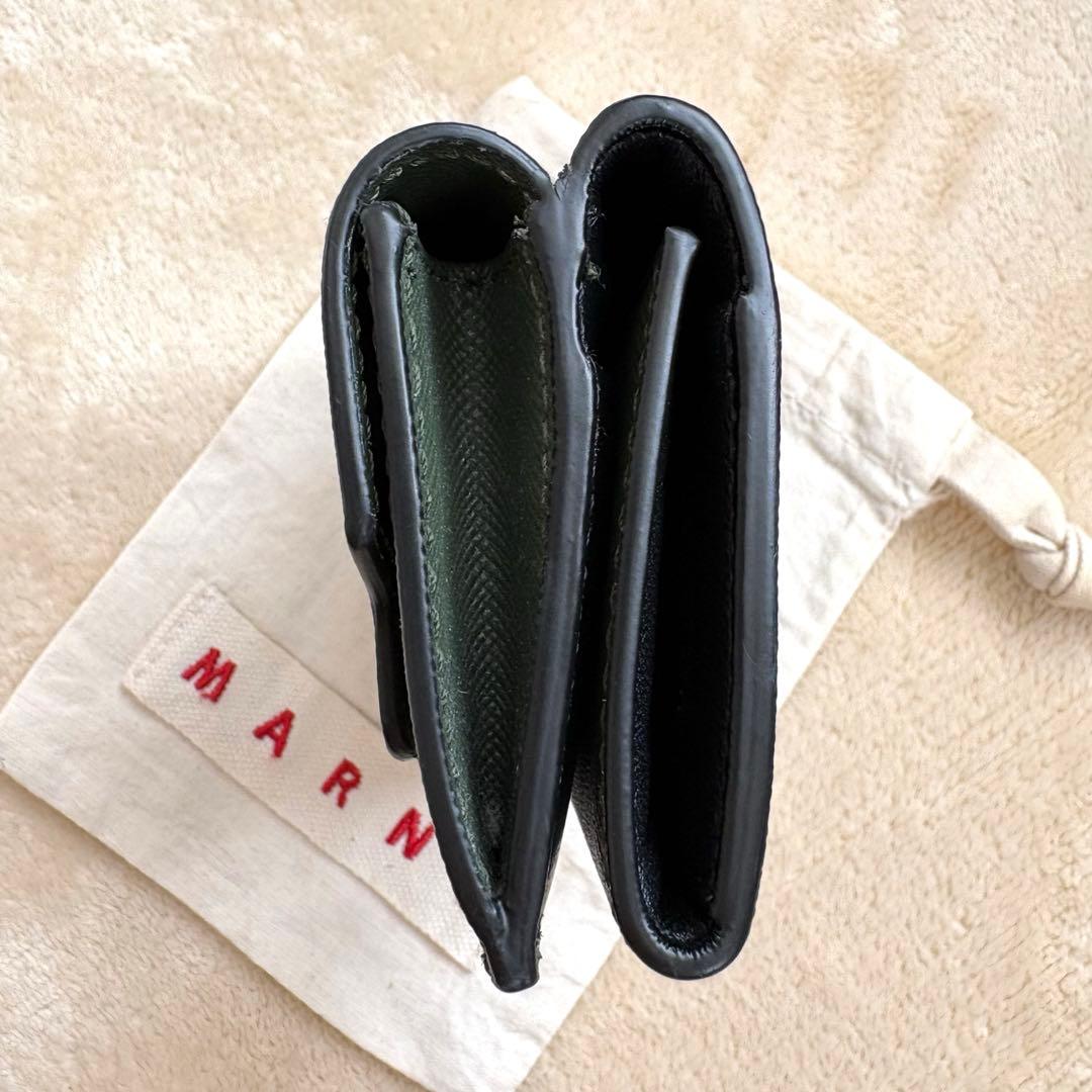 美品✨MARNIマルニ　サファイアーノ三つ折り財布 コンパクトミニ財布
