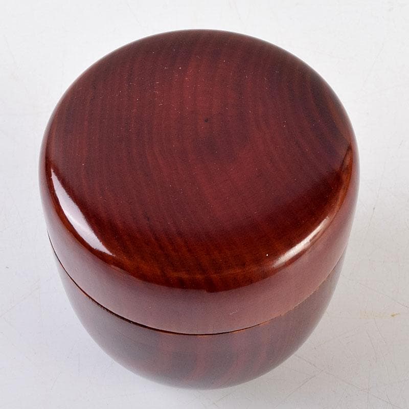 茶道具 大野昭和斎作 肥松生地漆 棗 共布 表千家 即中斎極め