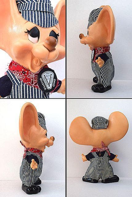 1970’s トッポジージョ ビンテージ 貯金箱 ソフビ TOY ヒッコリー