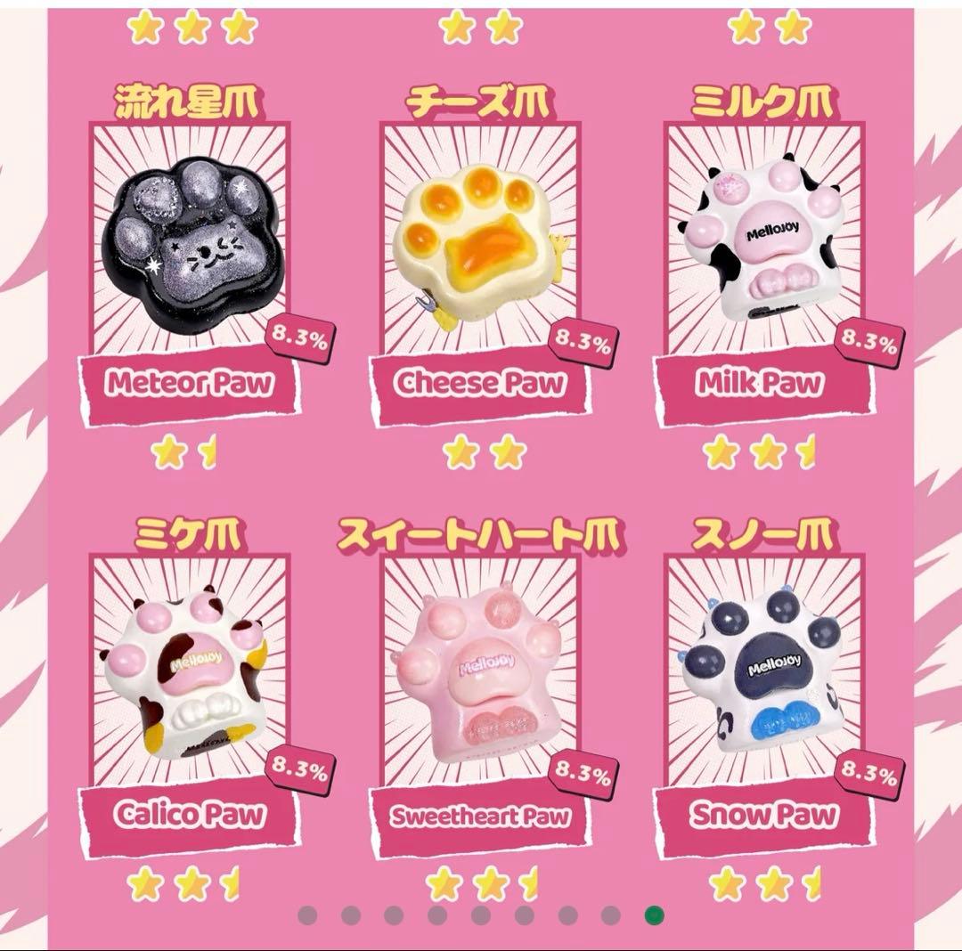 新品 未使用】mellojoy メロジョイ 癒しの猫爪 チーズ爪 スクイーズ