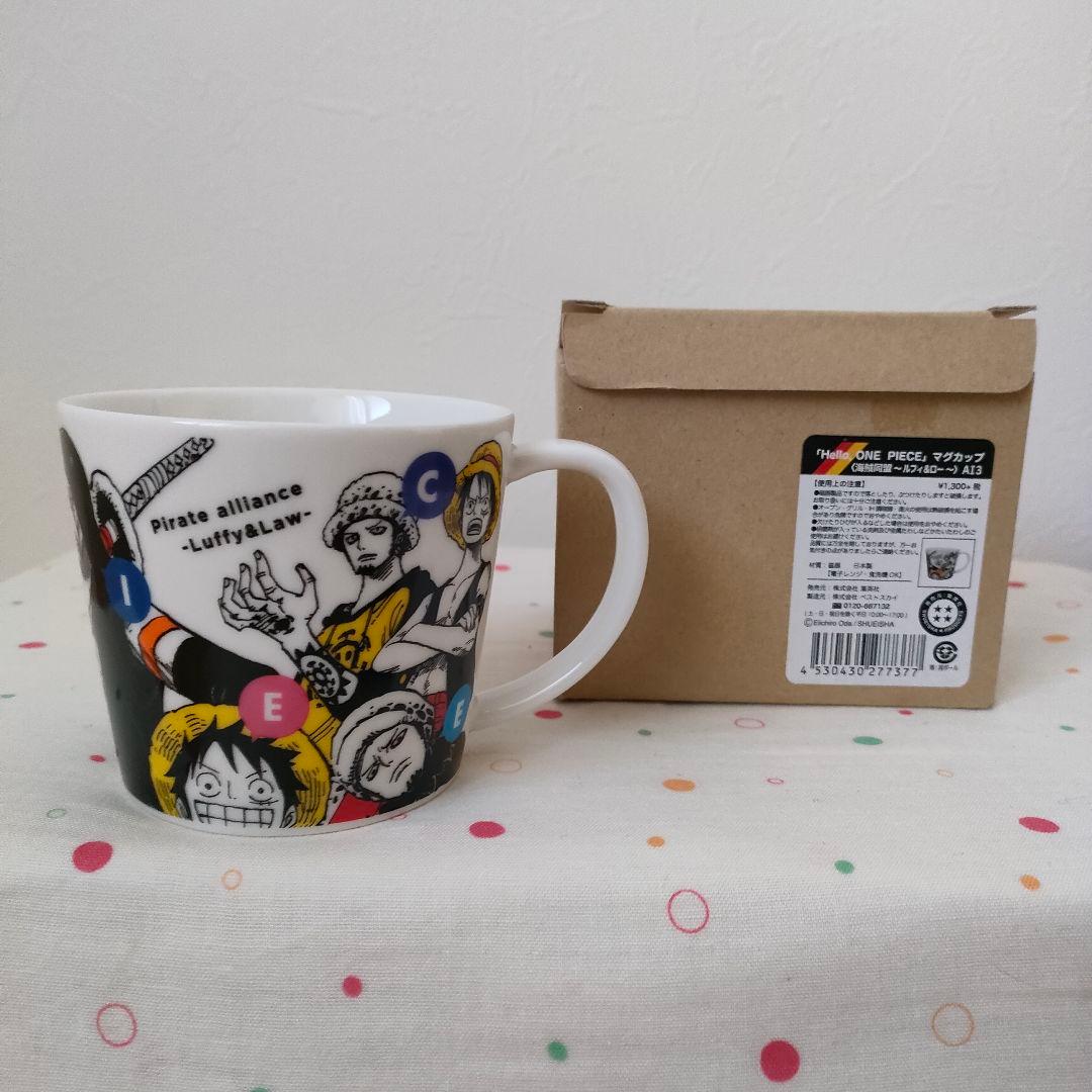 ワンピース with CAT ぬいぐるみ 海賊同盟 マグカップ ルフィ ロー