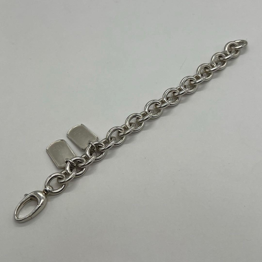 グッチ GUCCI ドッグタグ チェーン ブレスレット SV925 希少
