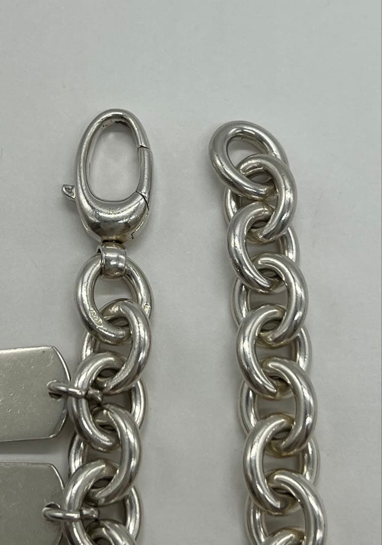 グッチ GUCCI ドッグタグ チェーン ブレスレット SV925 希少