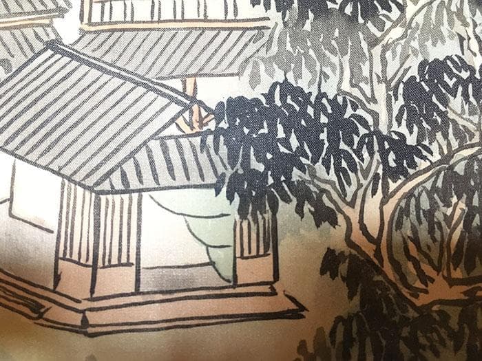 掛軸 山水 中国 水墨画 中古 古物 骨董 19.05.23-1.