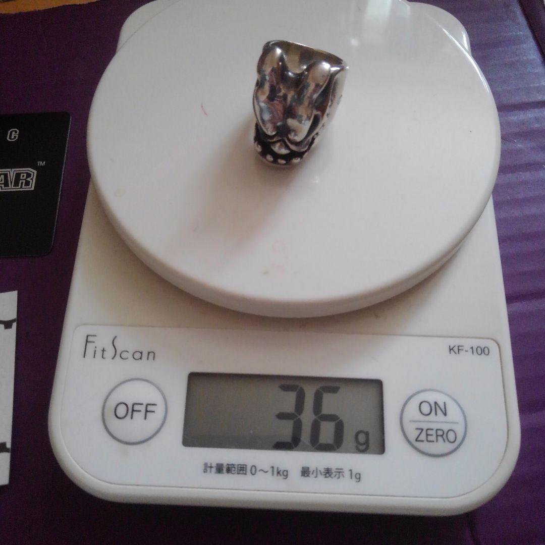 美品 廃盤 STARLINGEAR BULLDOG 犬 リング 36g