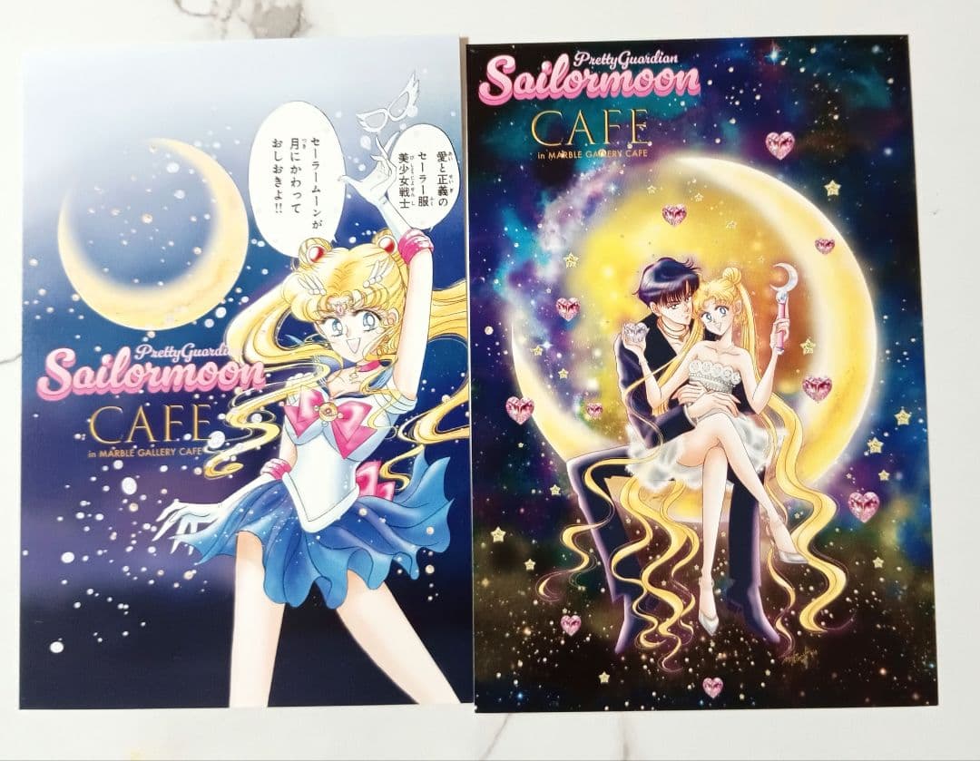 セーラームーンカフェ ポストカード ノベルティ FC限定 描き下ろし