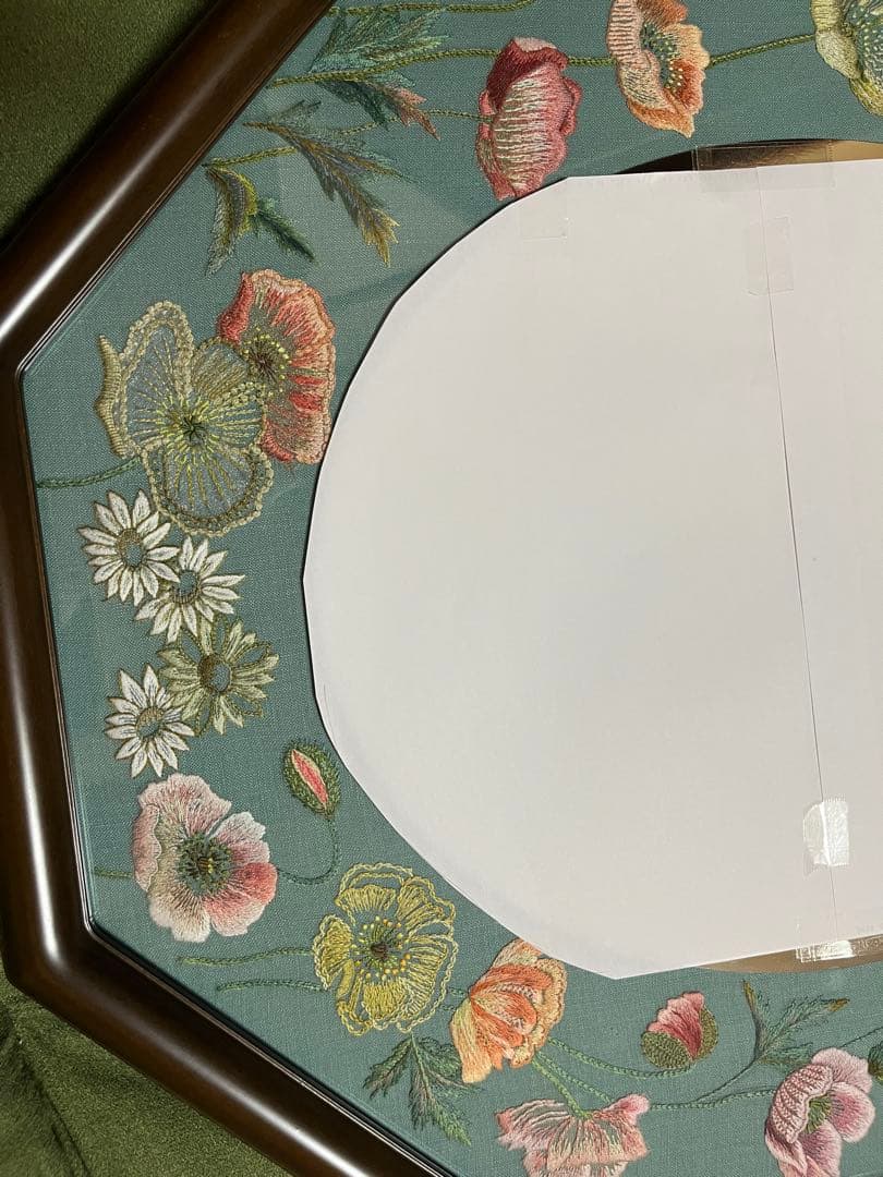 戸塚刺繍 八角形刺繍花柄ミラーの通販はau PAY マーケット - 輸入雑貨