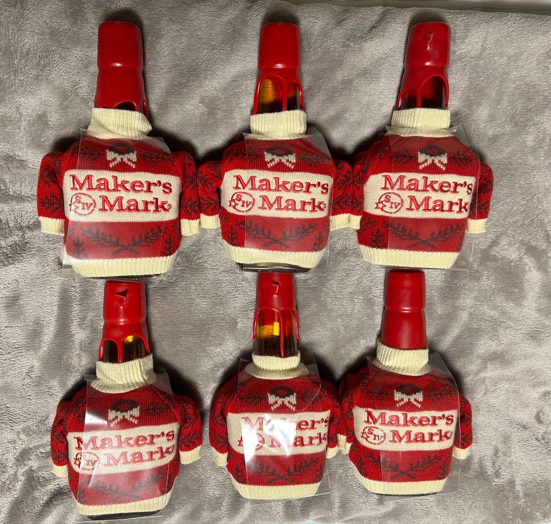 メーカーズマーク 2024 クリスマスセーター着用 6本 セット です^ ^ 限定 新品 メーカーズマーク 350ml 2024 クリスマス セーター着用