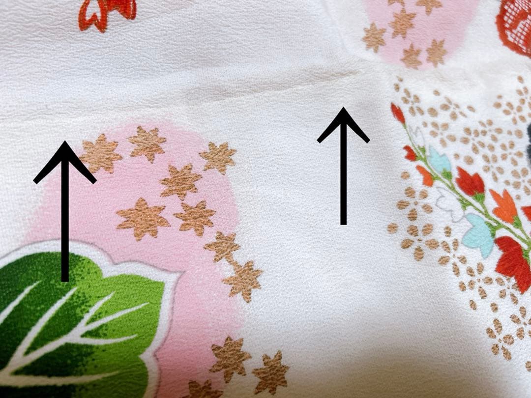 人気のアンティーク着物♡七五三　7歳　女の子　フルセット　一式　白　ゴールド