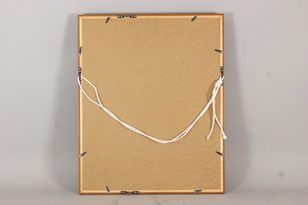 No5298 額装　深津静男　「ドリームキャット I」　油彩画4号　送料無料