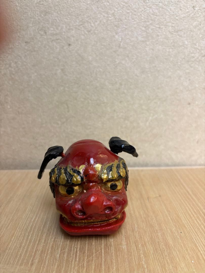 茶道具　二代　中川正斉作　乾漆　獅子頭　香合