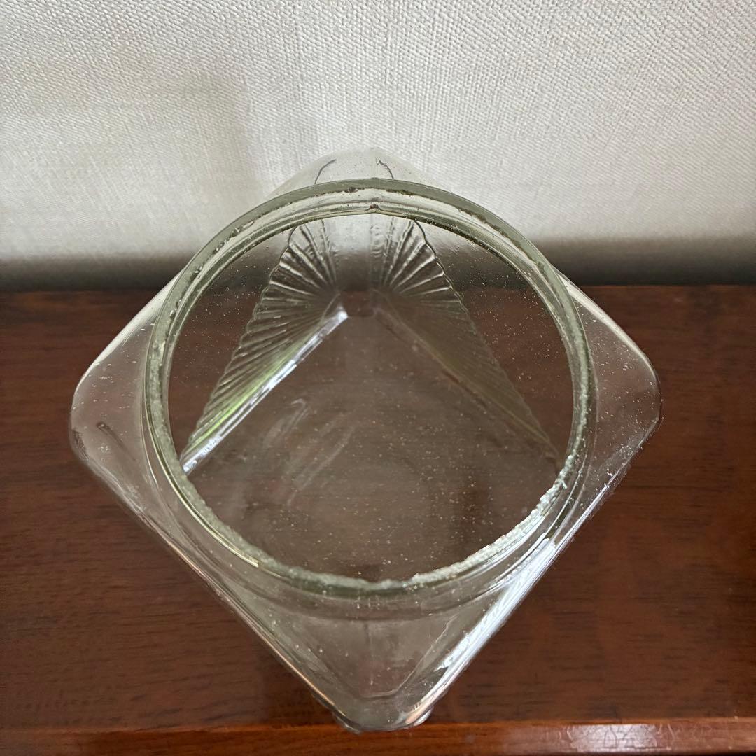 大正〜昭和初期 アールデコのあめや瓶 菓子瓶