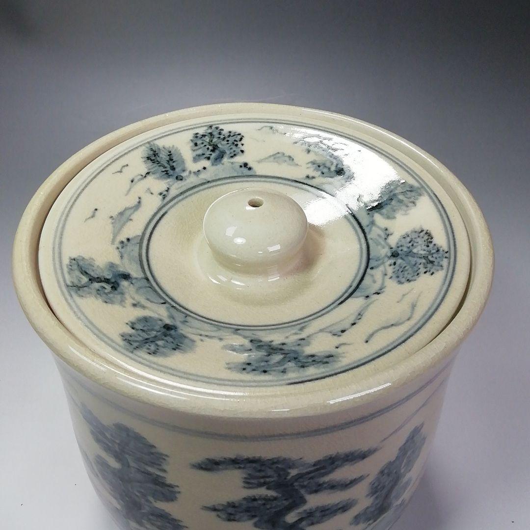 Ｓ２９３　水指　『山水水指』『神三良造』　共箱　茶道具