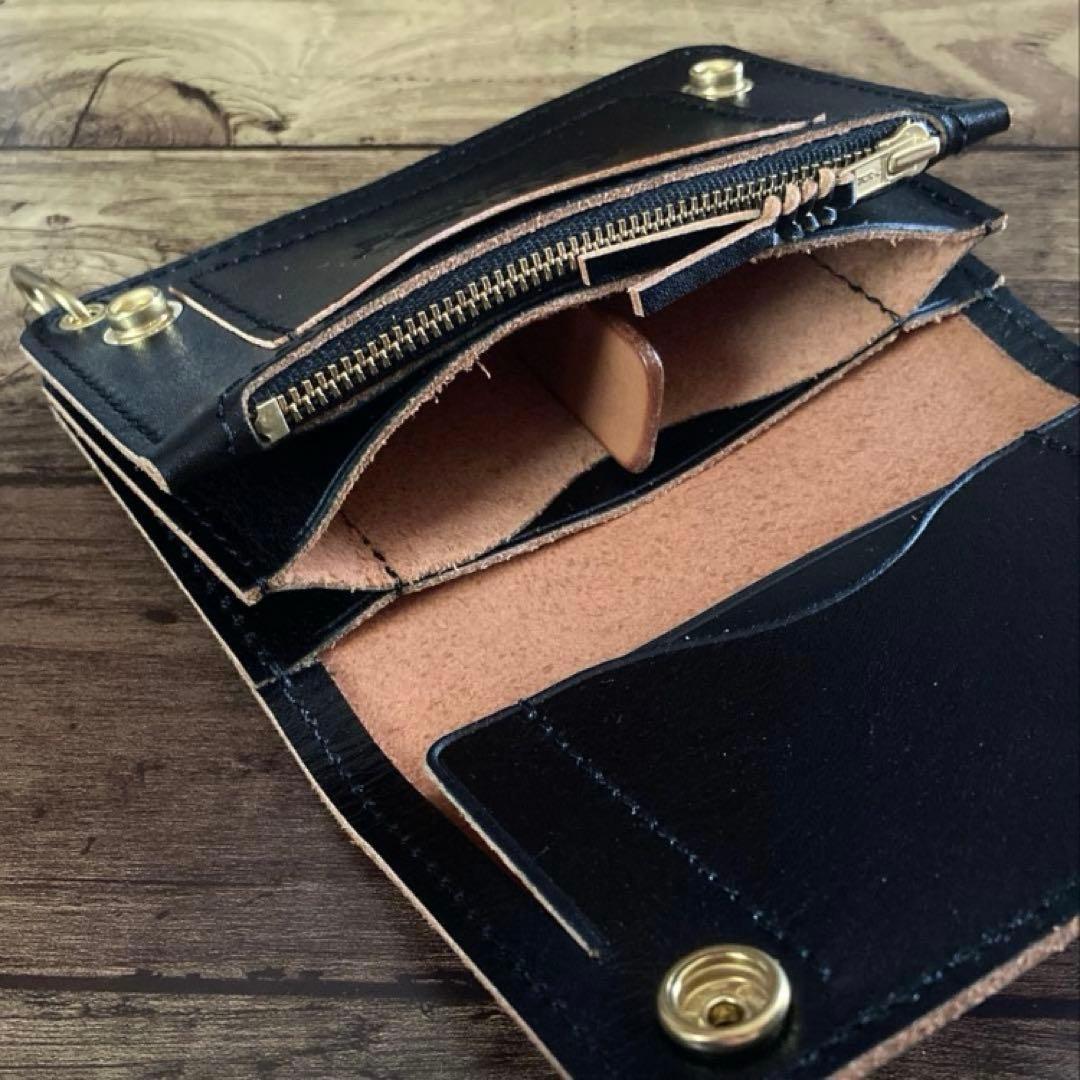 【なー！！断捨離中！】ミドルトラッカーウォレット【お札を折らずに収納】