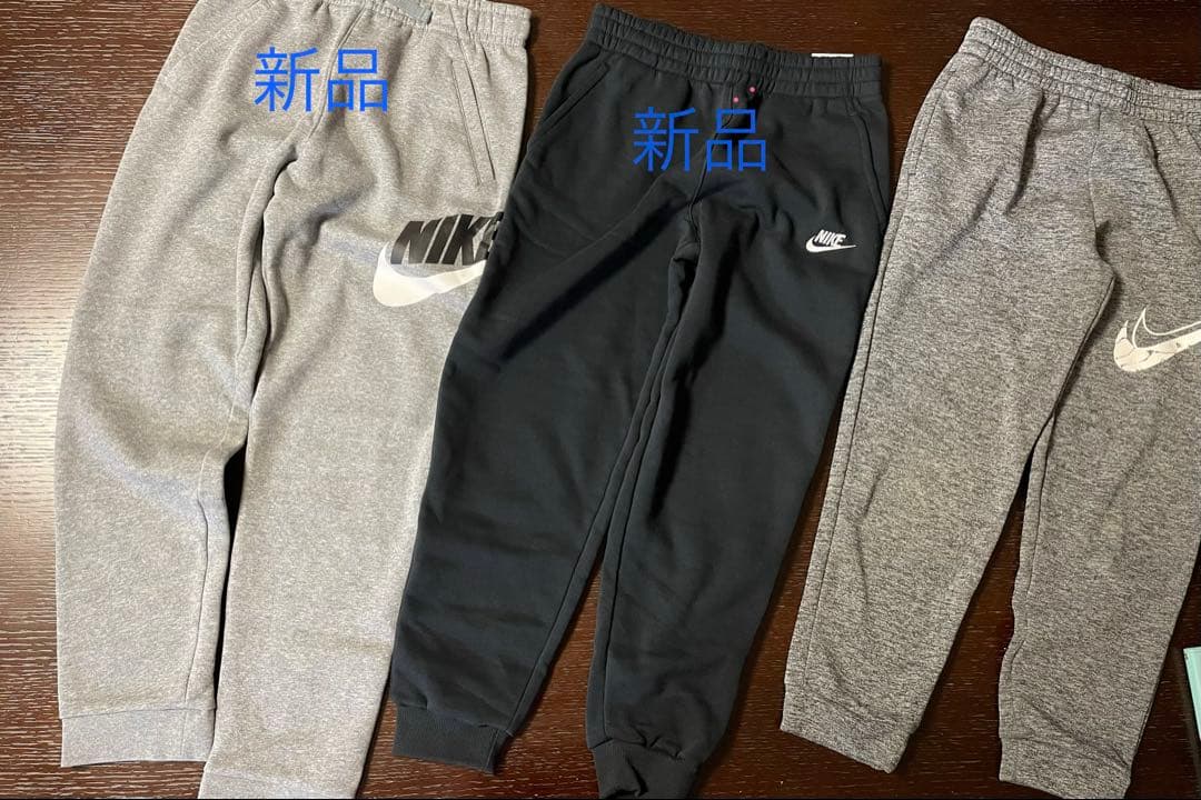 NIKE 新品含む　長ズボン　裏起毛　160 3点セット ⭐️新品 NIKE 裏起毛 160cm カラフルロゴ パンツ ナイキ ジュニア