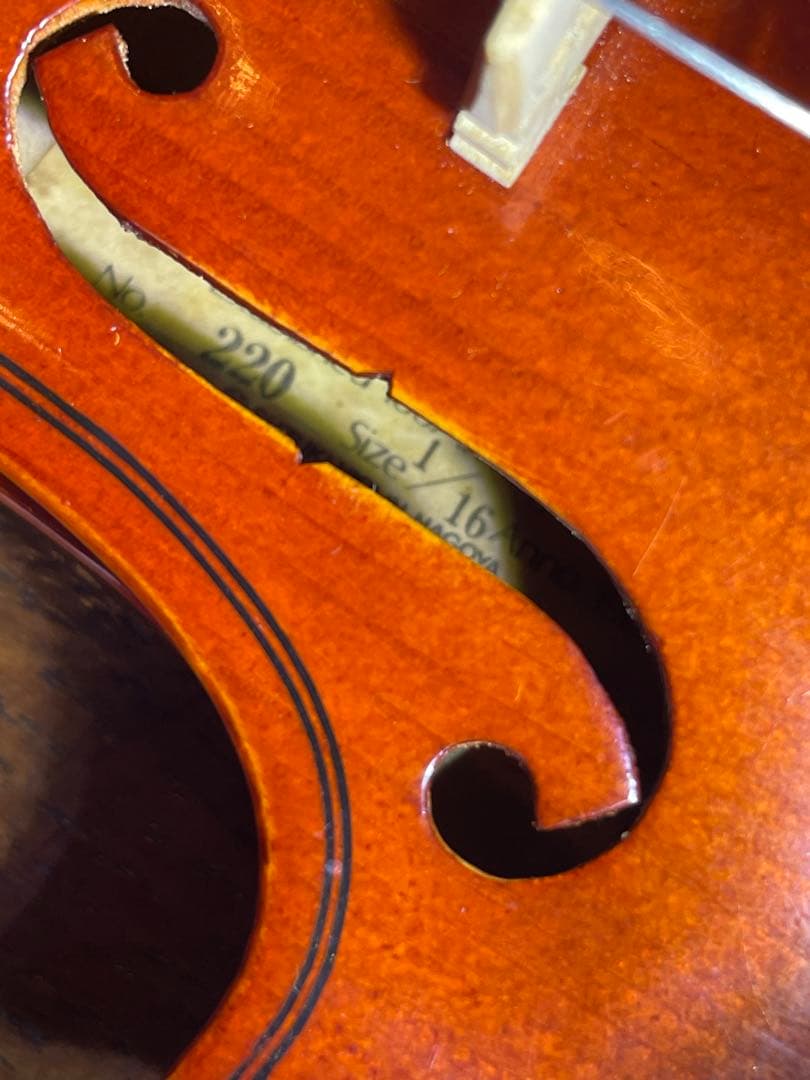 【弦張替え済み】1/16 SUZUKIヴァイオリンNo.220