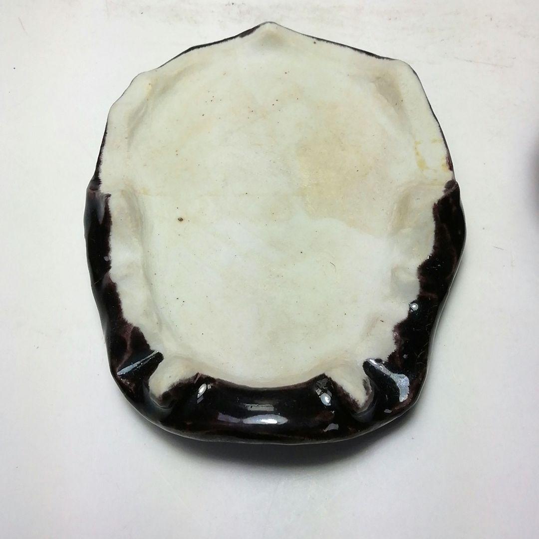 S725 香合 『獅子頭』『九谷焼』『朝倉文夫作』 共箱 茶道具