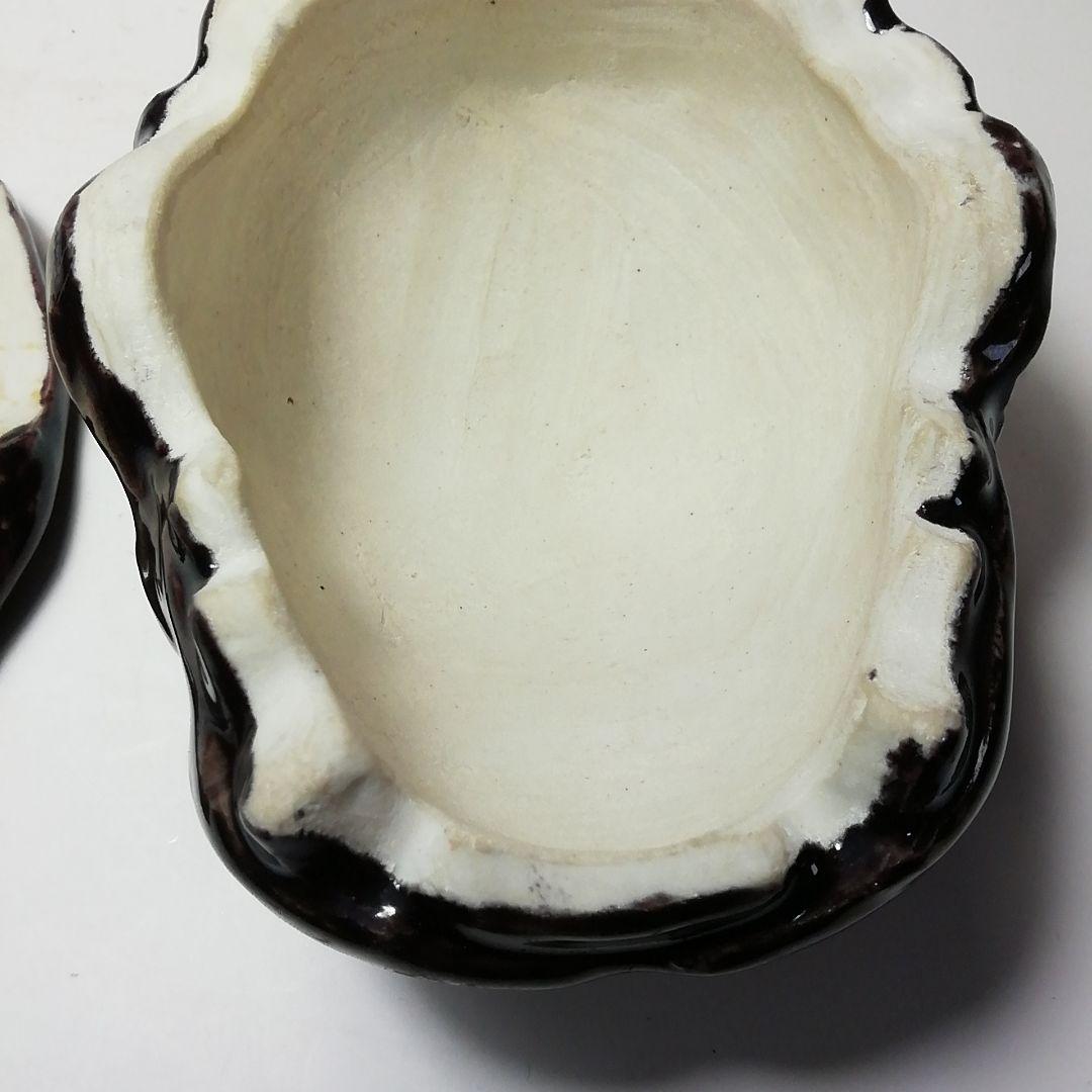 S725 香合 『獅子頭』『九谷焼』『朝倉文夫作』 共箱 茶道具