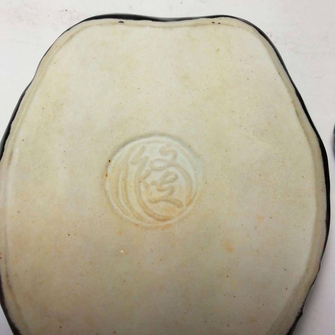 S725 香合 『獅子頭』『九谷焼』『朝倉文夫作』 共箱 茶道具