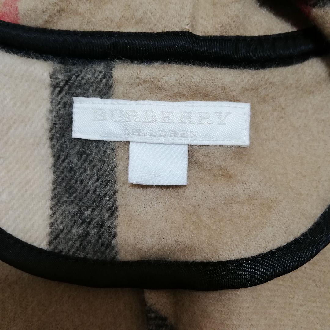 BURBERRY CHILDREN ノバチェック ポンチョ ケープ カシミア混