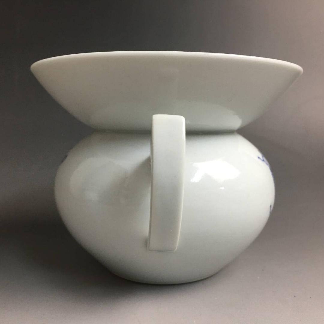 珍品 京焼 平安 六峰 古染 松唐草図 嗽器 六客 染付 カップ まとめて