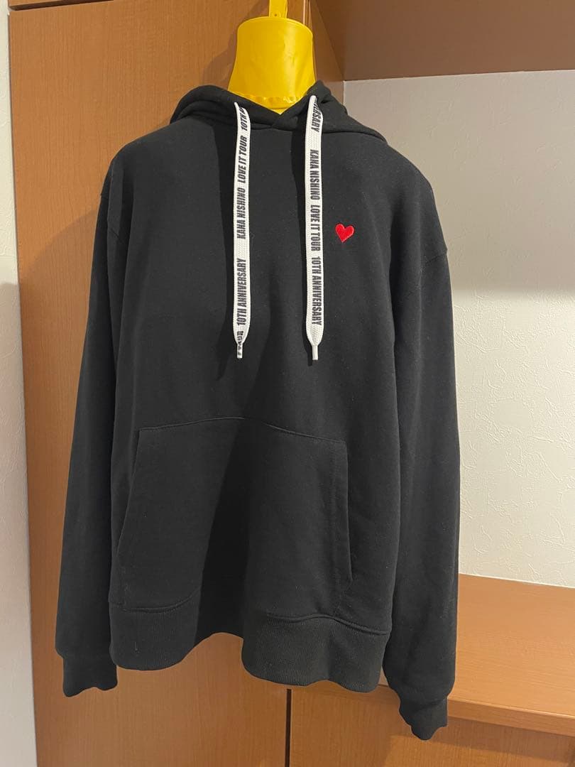 西野カナ LOVE it グッズ パーカー ブラック Sサイズ - メルカリ