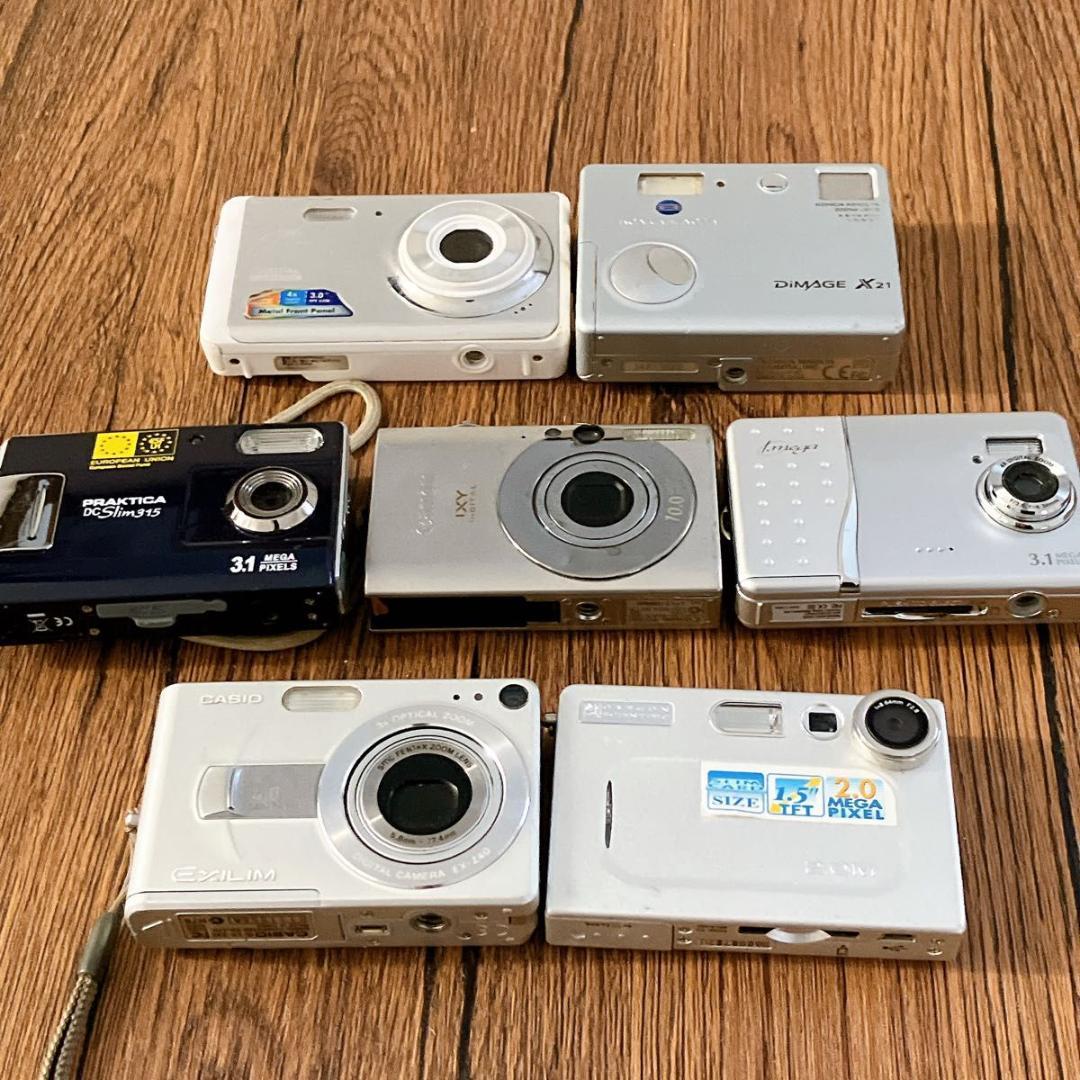 動作未確認】デジカメ7点 まとめ売り デジタルカメラ 7台セット 動作