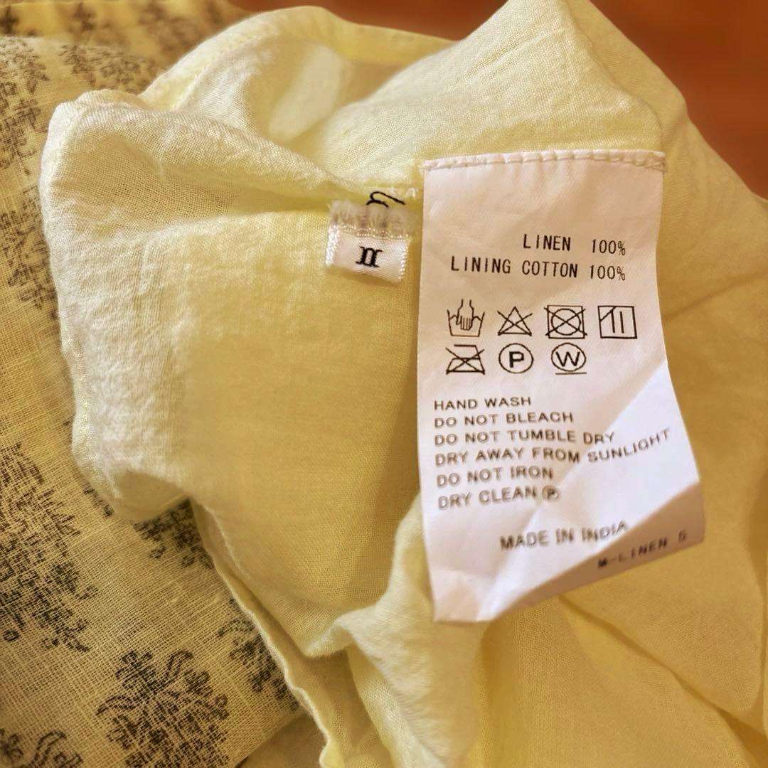 maison de soil メゾンドソイル　イージーワイドパンツ　リネン