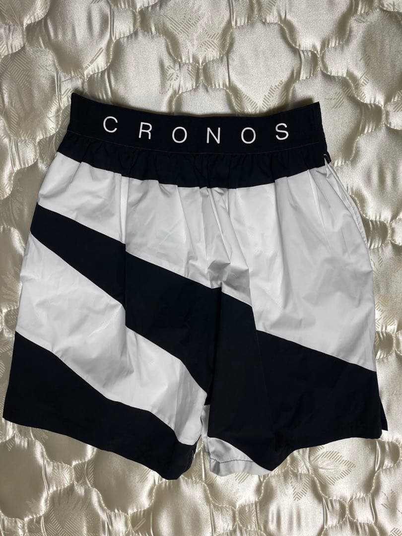 CRONOS クロノス サーフパンツ ブラック/ホワイト CRONOS ブラック
