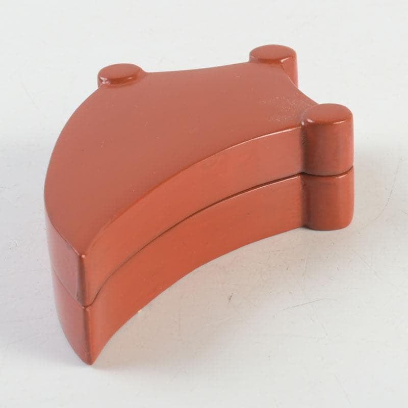 茶道具　塗師　橋口宗榮作　朱塗　丁字香合　共箱　V　9332