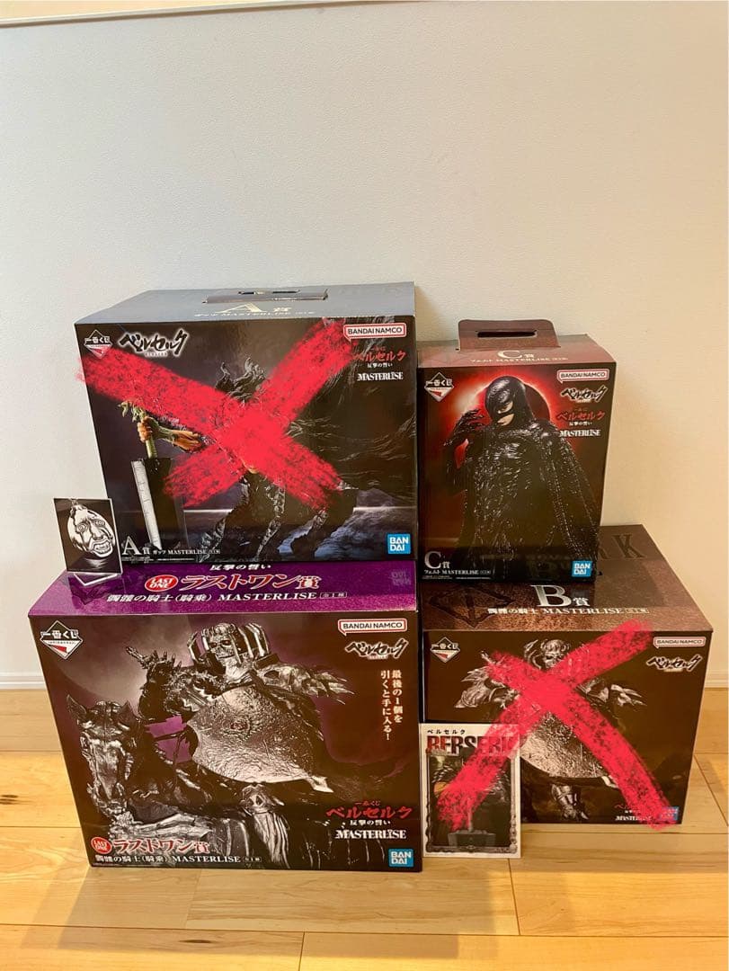 ベルセルク一番くじC賞、ラストワン賞開封品 ベルセルク一番くじ 髑髏の騎士 ラストワン セール 一番くじ