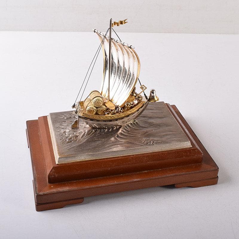 関武比古造　銀製　STERLING960刻印　宝船　約124g　D　R8728