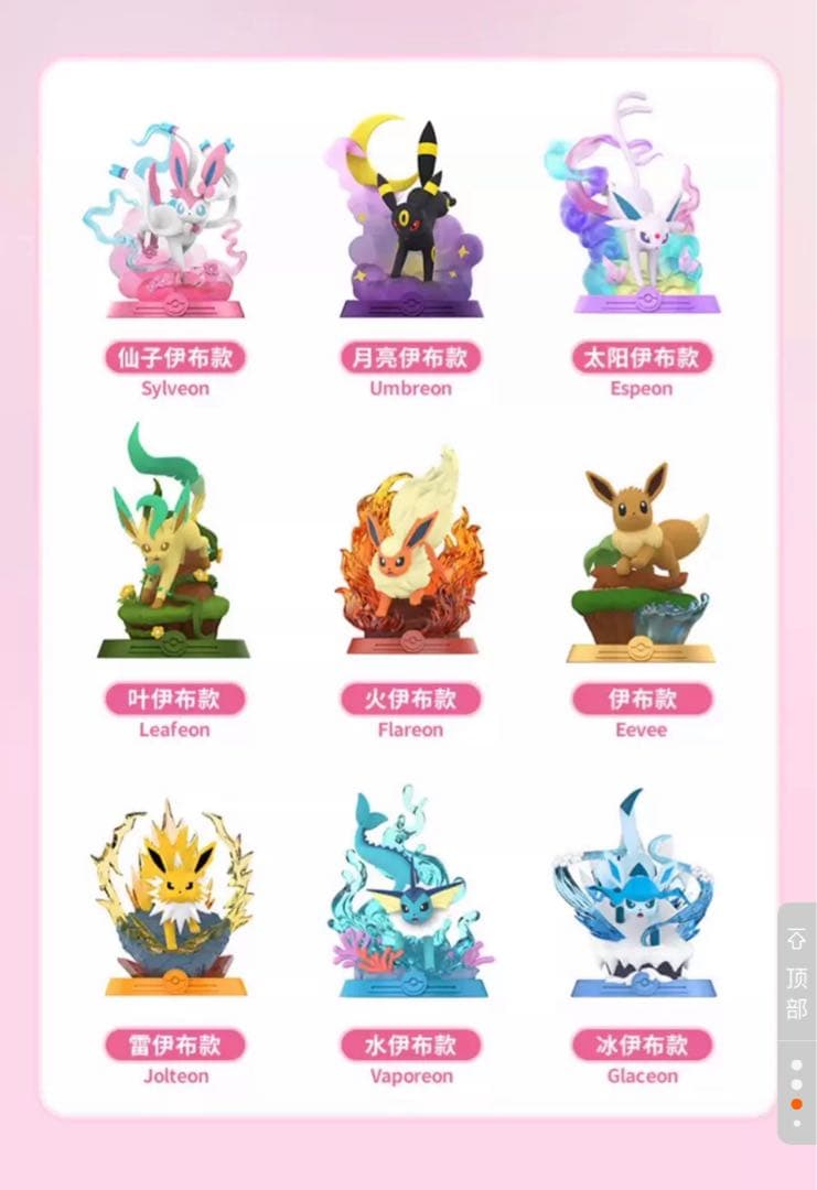 新品】海外限定Funism ポケモン イーブイ進化の系譜ボックス9体