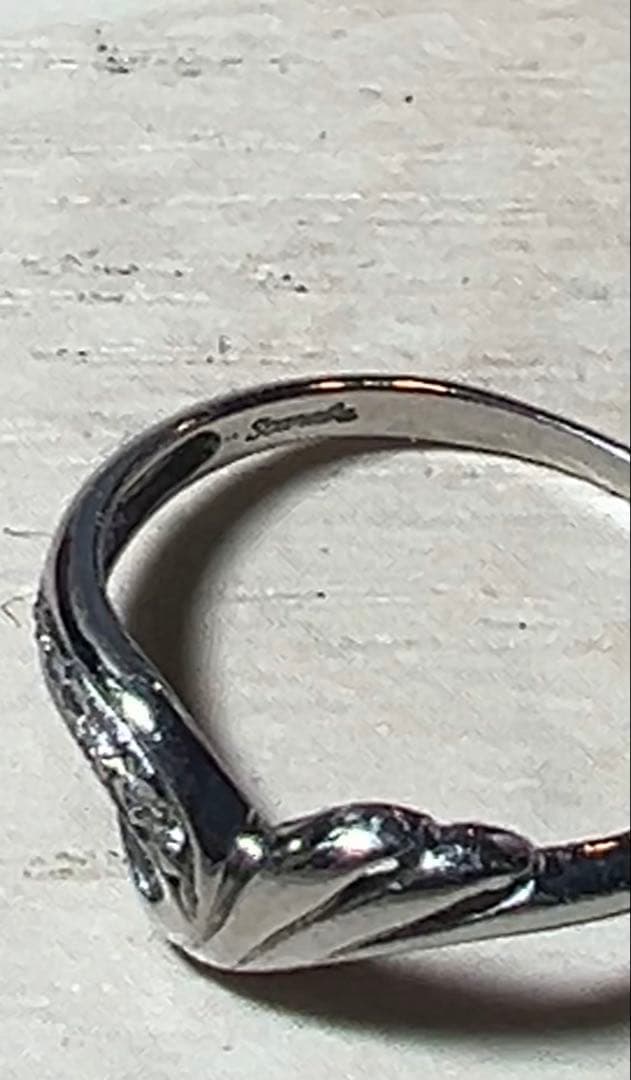 Pt900 プラチナ　リング　10号　SCARABE製