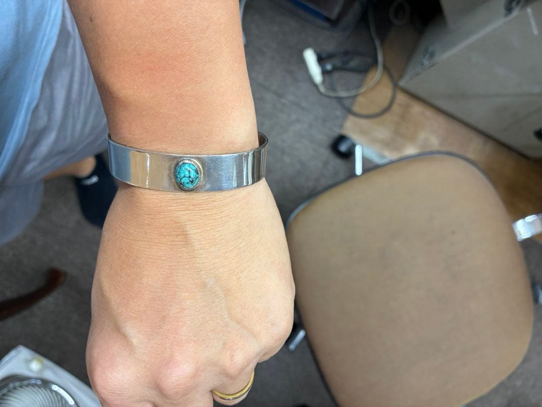 MIYAO MADE ターコイズ シルバーバングル　ホイールワークス