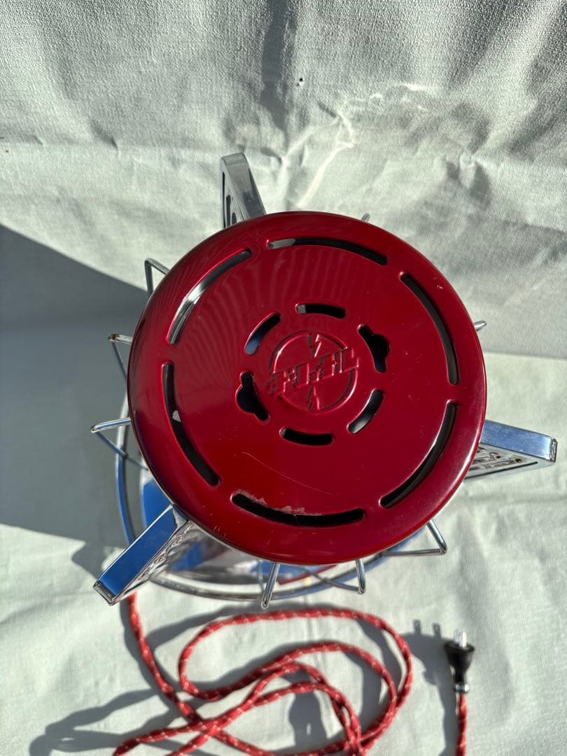 ナショナルの可愛いレトロな三角パネル電気ストーブ 作動品 NATIONAL 希少