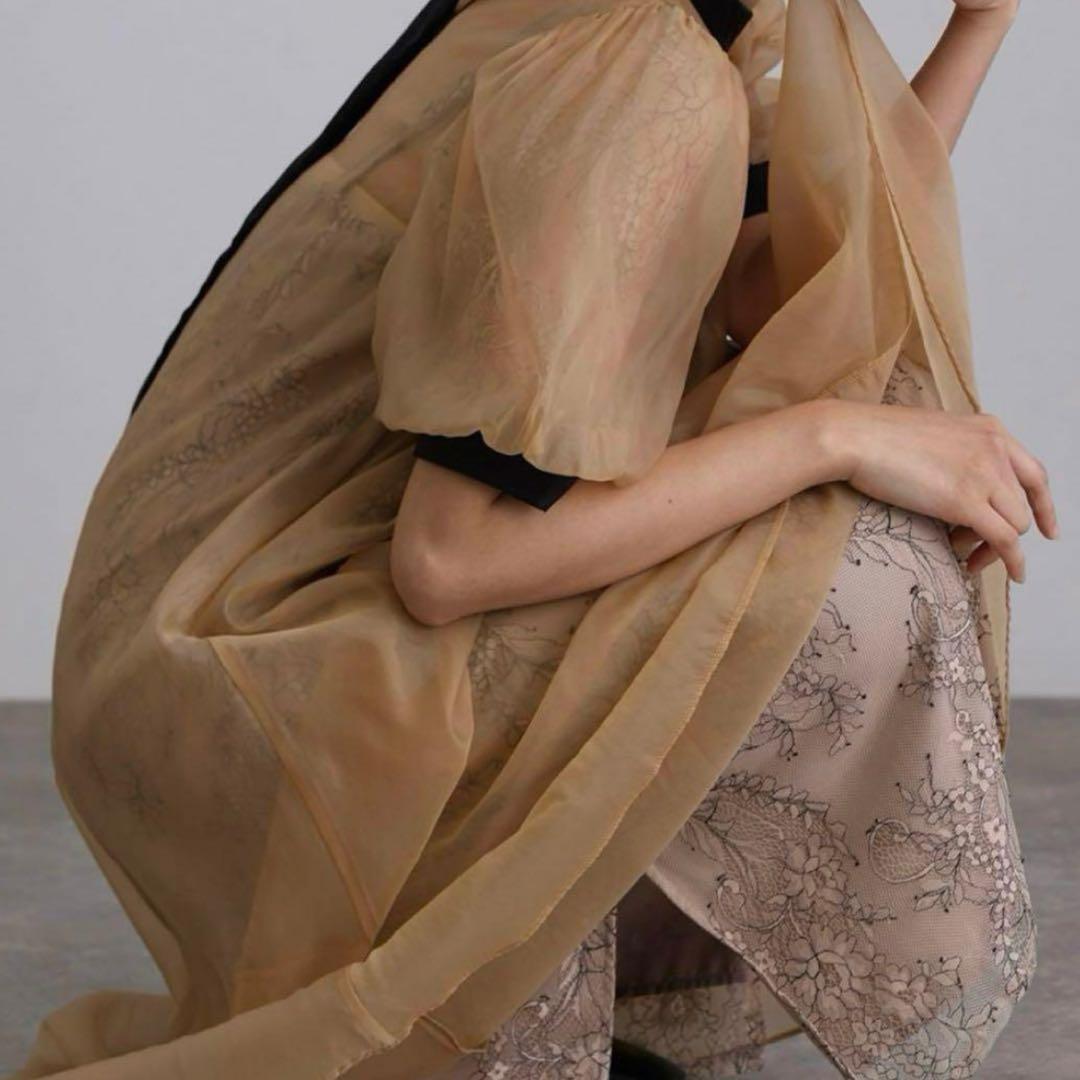 atlo オケージョンドレス　Aライン　マタニティ　オレンジ dollydoll