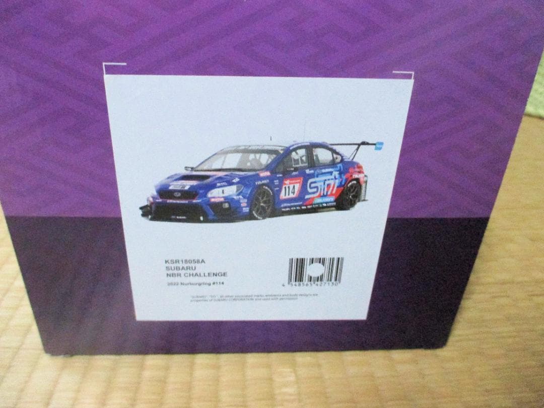 京商 1/18 スバル WRX STI NBR CHALLENGE 2022年