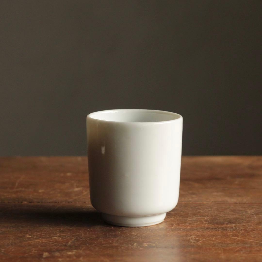 白磁 筒碗 筒盃 No.3 酒器 古道具 アンティーク 検 ） 伊万里波佐見平佐