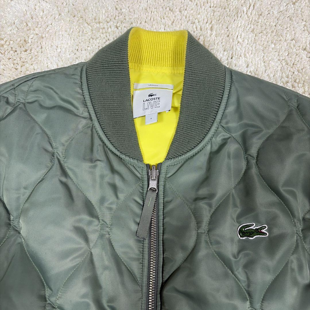 LACOSTE ラコステ MA-1リバーシブルジャケット ネイビー／オレンジ M