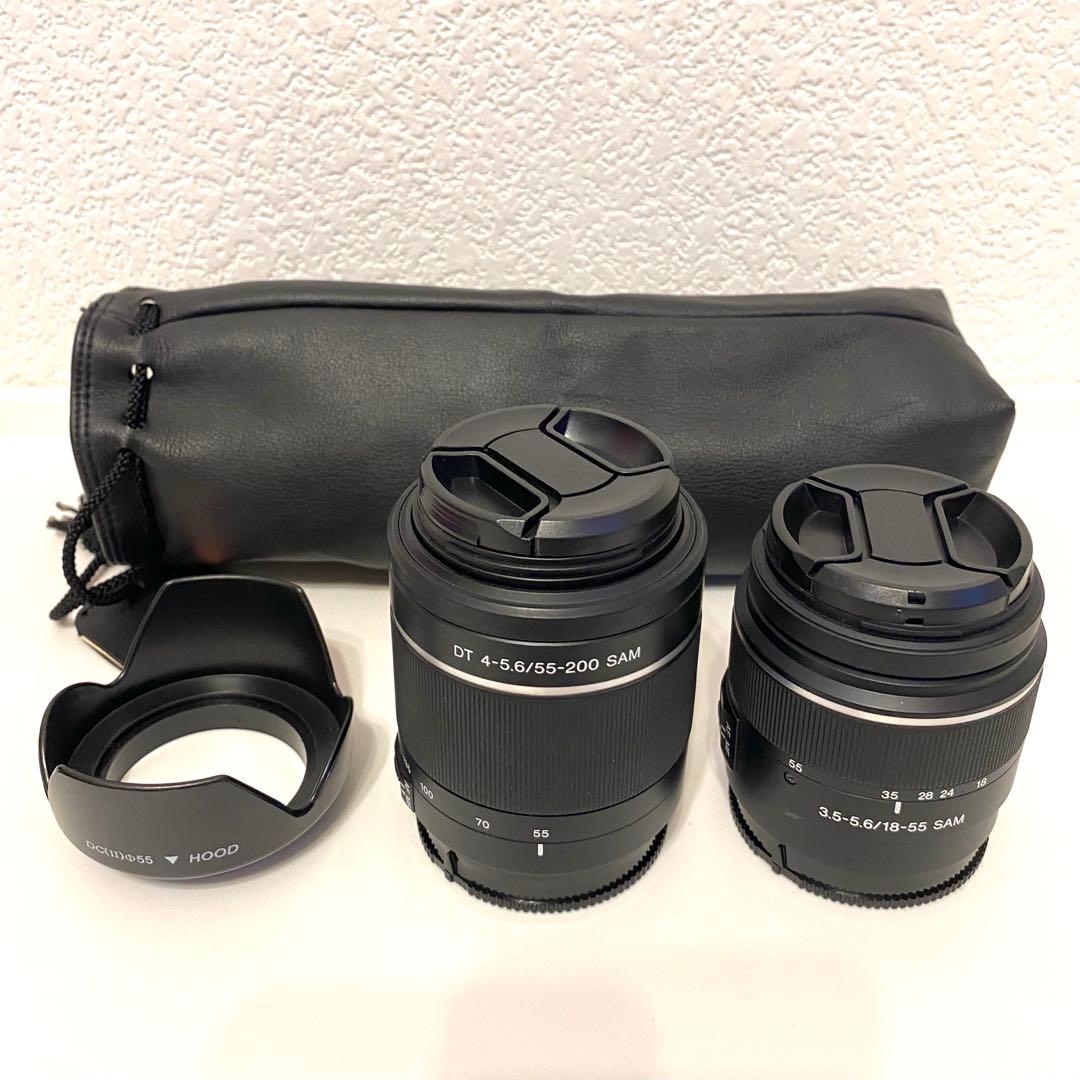 極上品】SONY Wズームレンズセット SAL1855＋SAL55200-2