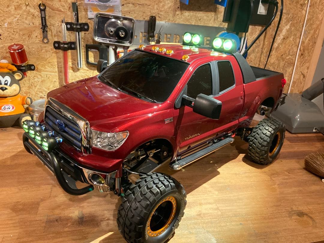 タミヤタンドラカスタム　実車北米トヨタカラー3Q3ウレタン塗装INJORAアルミ タミヤタンドラカスタム 実車北米トヨタカラー3Q3ウレタン塗装INJORA