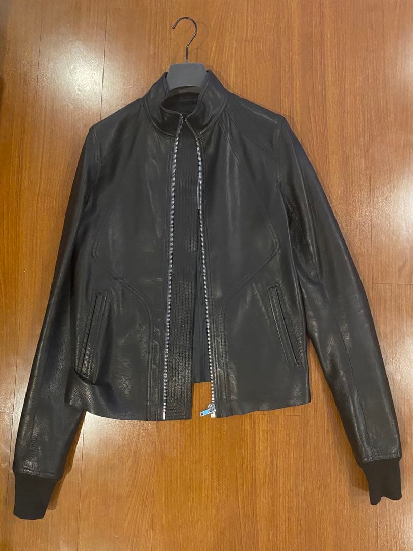 RICKOWENS リックオウエンス インターシャ レザージャケット