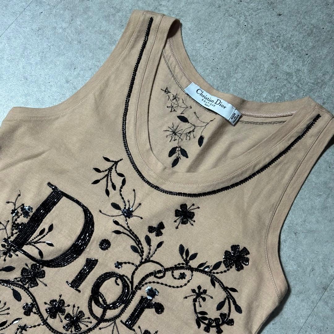 Christian Dior ビーズ タンクトップ Galliano期36