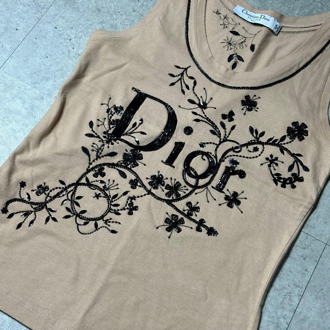 Christian Dior ビーズ タンクトップ Galliano期36