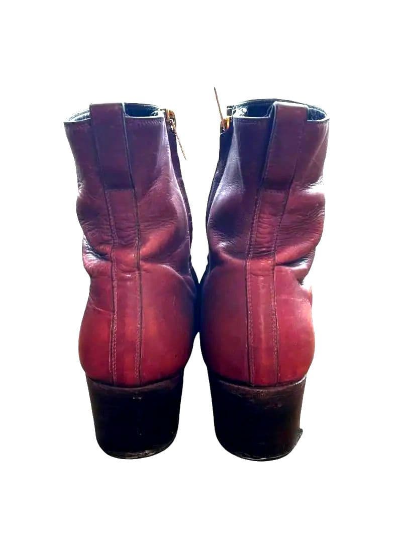 イヴサンローランリヴゴーシュ ジョニーブーツ ボルドー 箱/袋付き